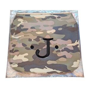 Thirty One 31 Bags Studio One Flap AF71 Camo Pebble Monogram J NEW